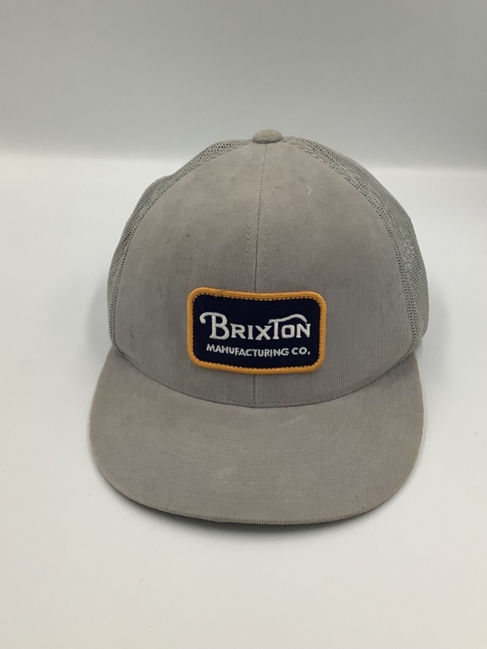 Brixton gray Mesh Back Trucker Hat Snapback Adjustable One Size Men's